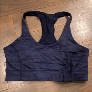 Dark blue/navy outdoor voices sports bra. Size small high support